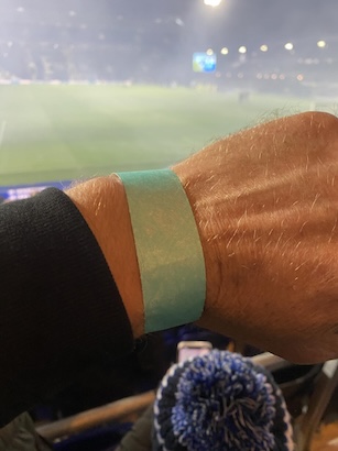 Wristband for Safe Standing